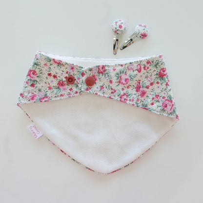 Making Good - Bib and Hair Clip Set in Meadow