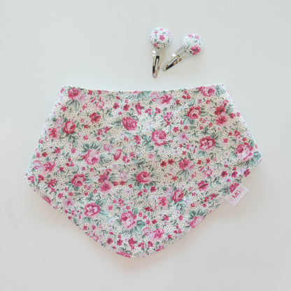 Making Good - Bib and Hair Clip Set in Meadow