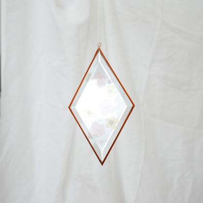 Pressed Flower Suncatcher - Buttercup and Hydrangea