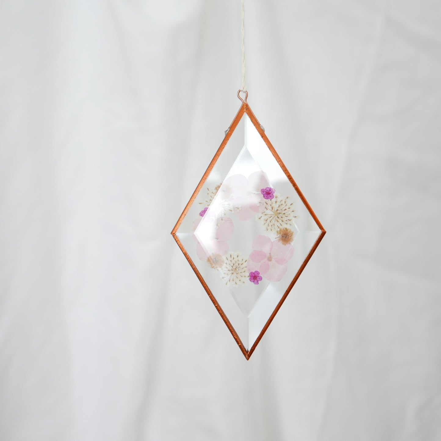 Pressed Flower Suncatcher - Viola