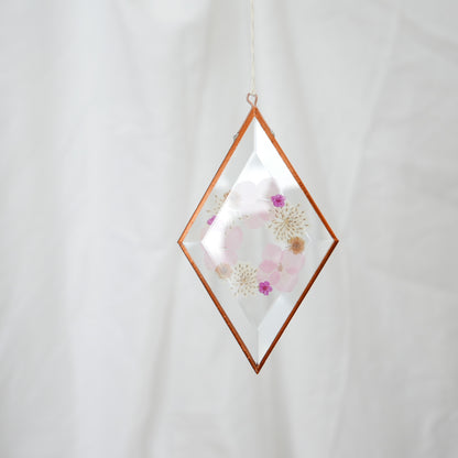 Pressed Flower Suncatcher - Viola