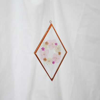 Pressed Flower Suncatcher - Viola