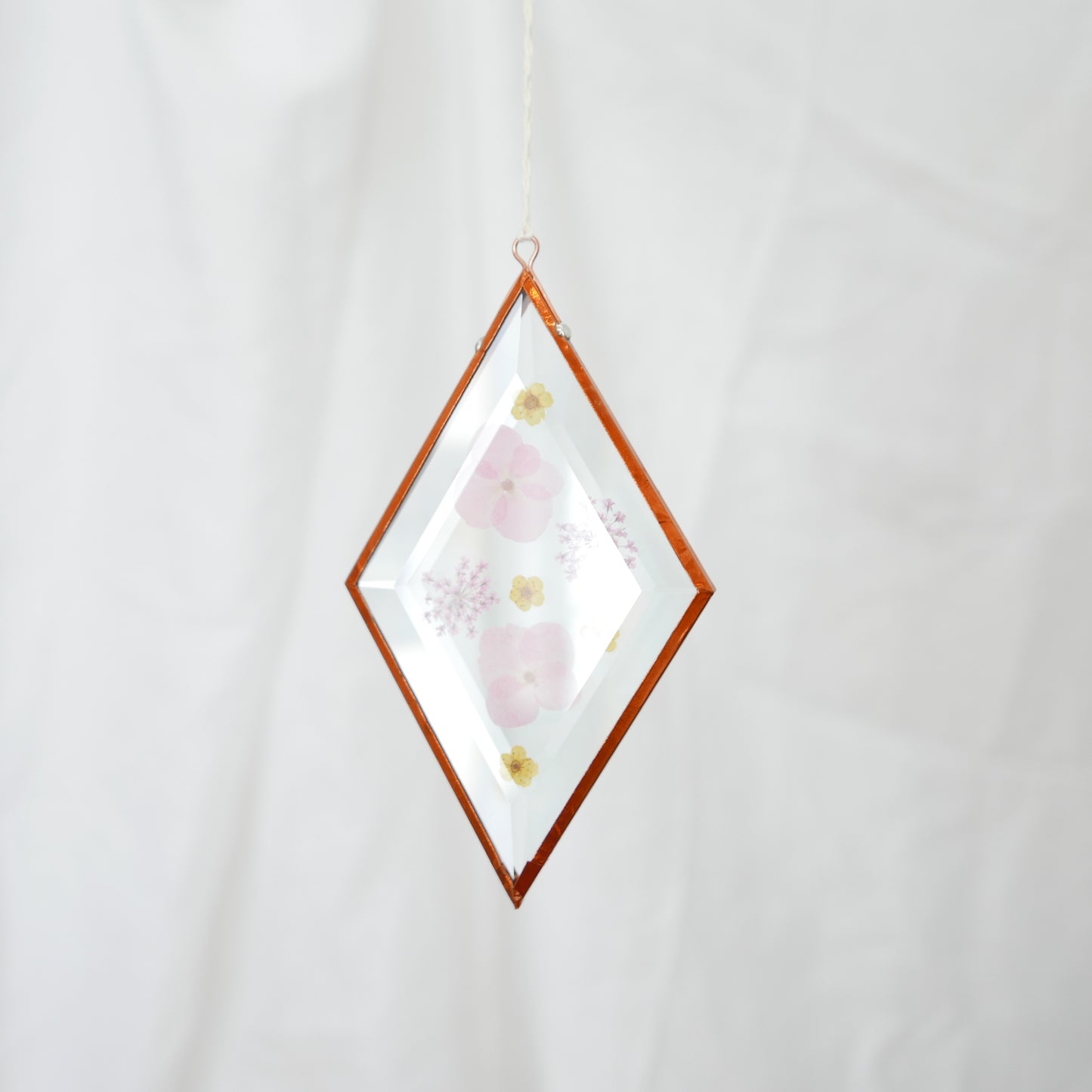 Pressed Flower Suncatcher - Queen Anne's Lace