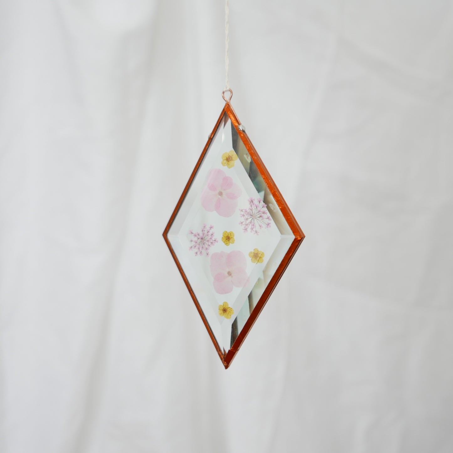 Pressed Flower Suncatcher - Queen Anne's Lace