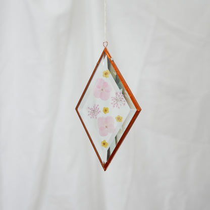 Pressed Flower Suncatcher - Queen Anne's Lace