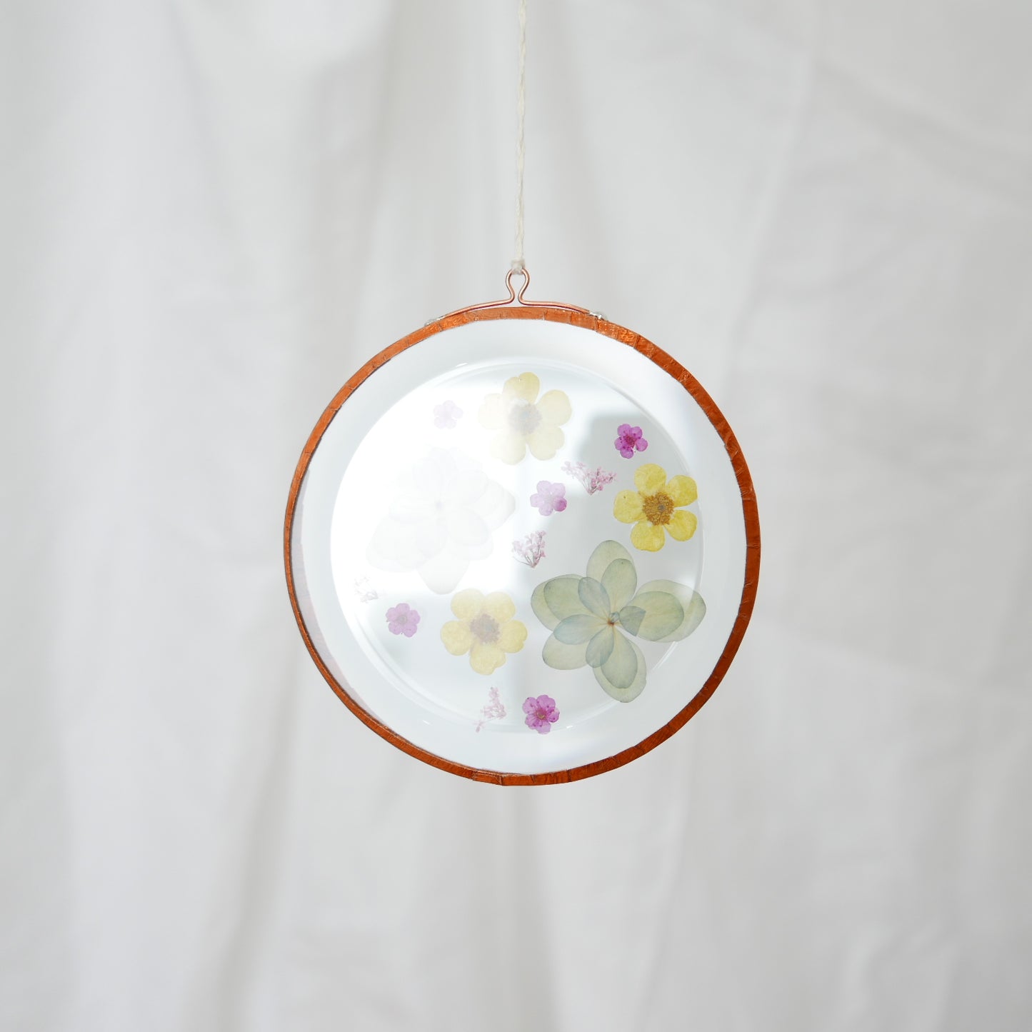 Pressed Flower Suncatcher -