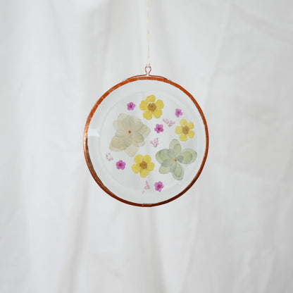 Pressed Flower Suncatcher -