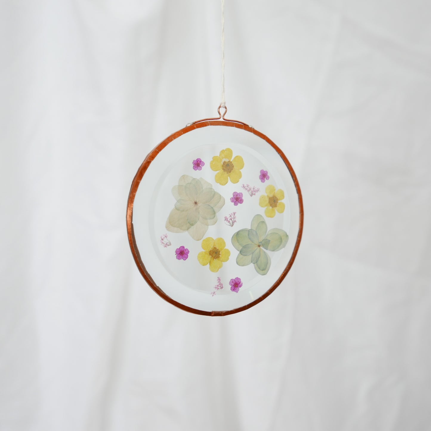 Pressed Flower Suncatcher -