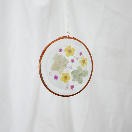 Pressed Flower Suncatcher -