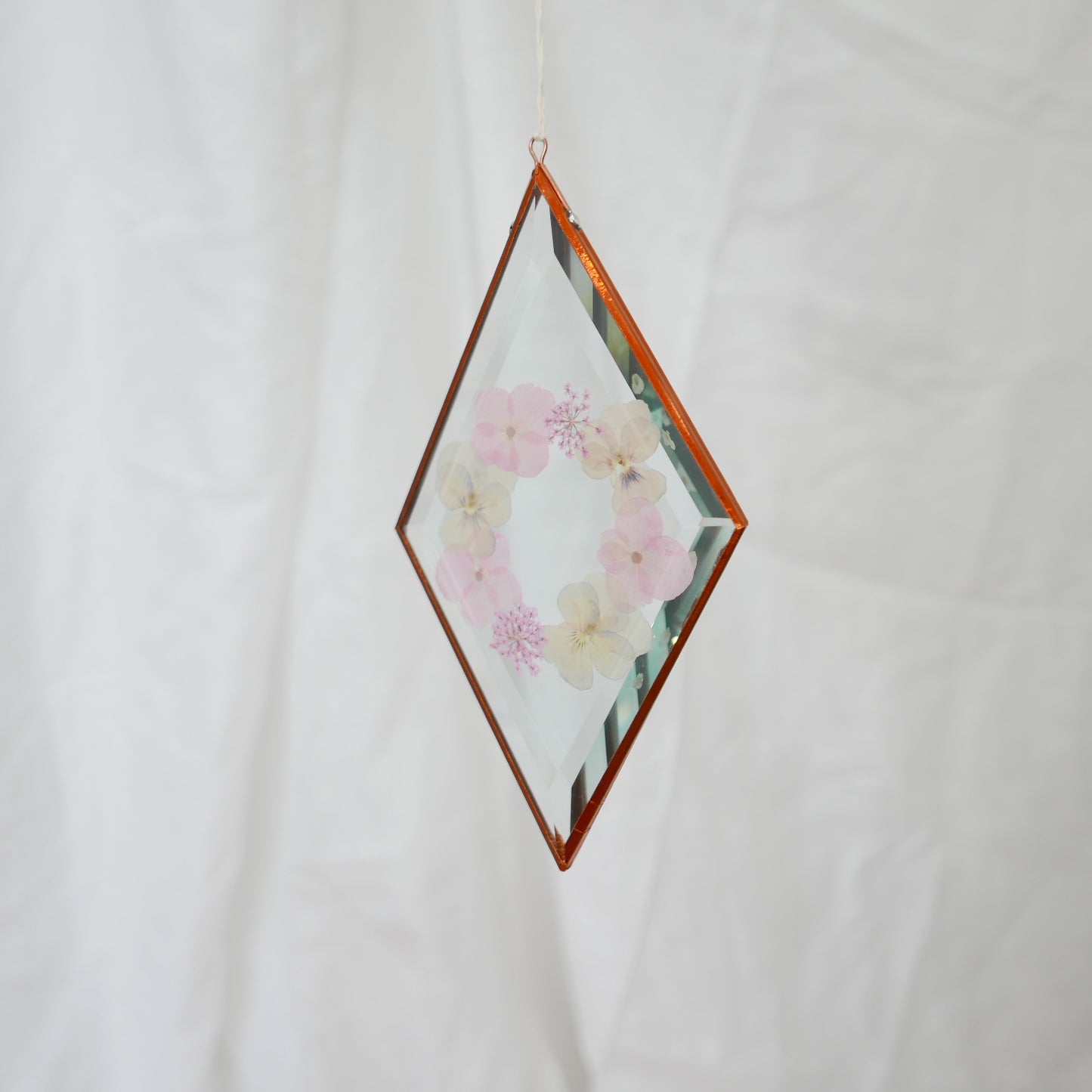 Pressed Flower Suncatcher - Hydrangea
