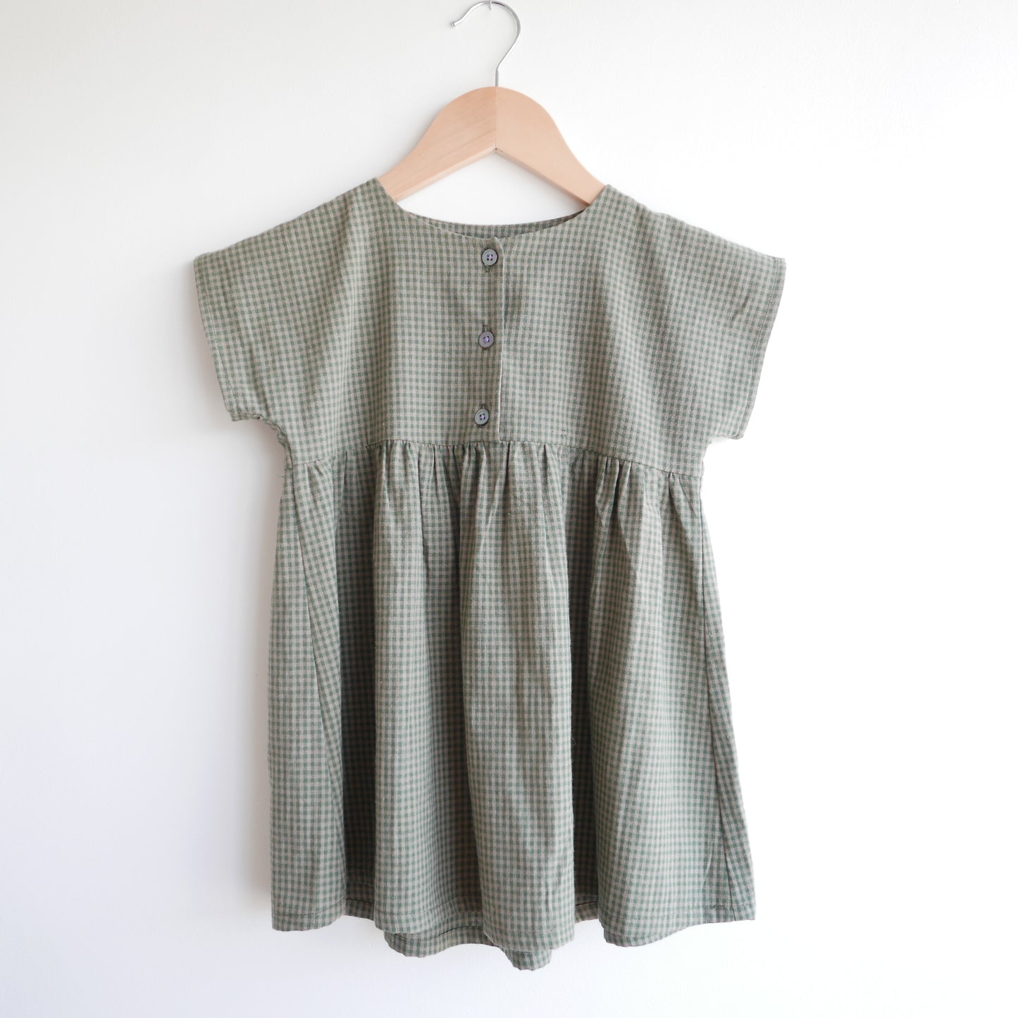 Widdettes - Angel Dress in Green Check
