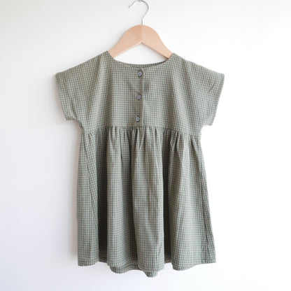 Widdettes - Angel Dress in Green Check
