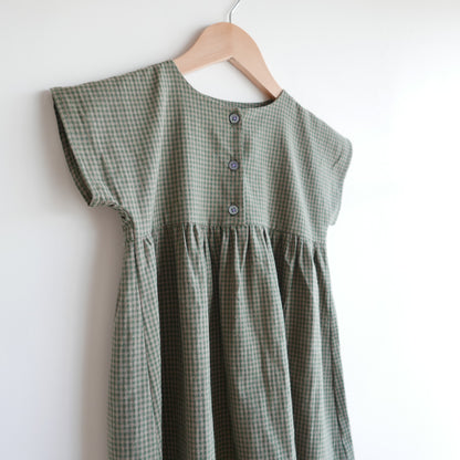 Widdettes - Angel Dress in Green Check