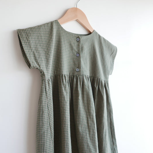 Widdettes - Angel Dress in Green Check
