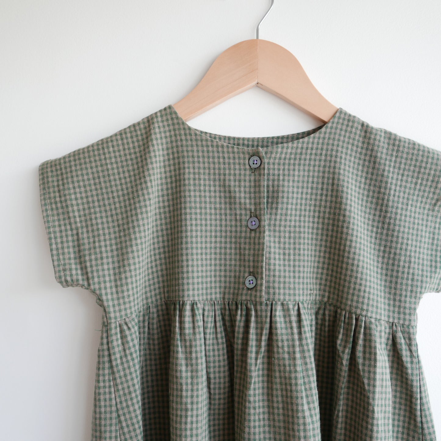 Widdettes - Angel Dress in Green Check