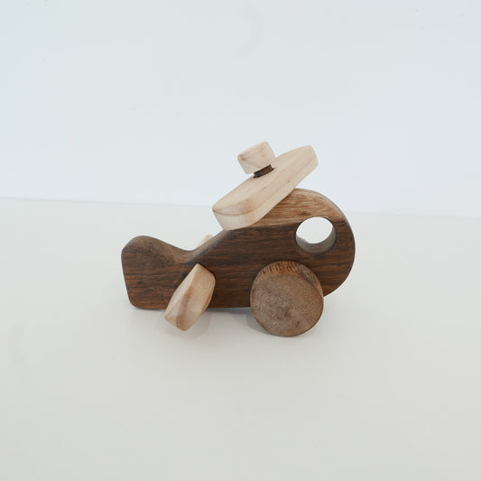 Small Wooden Helicopter