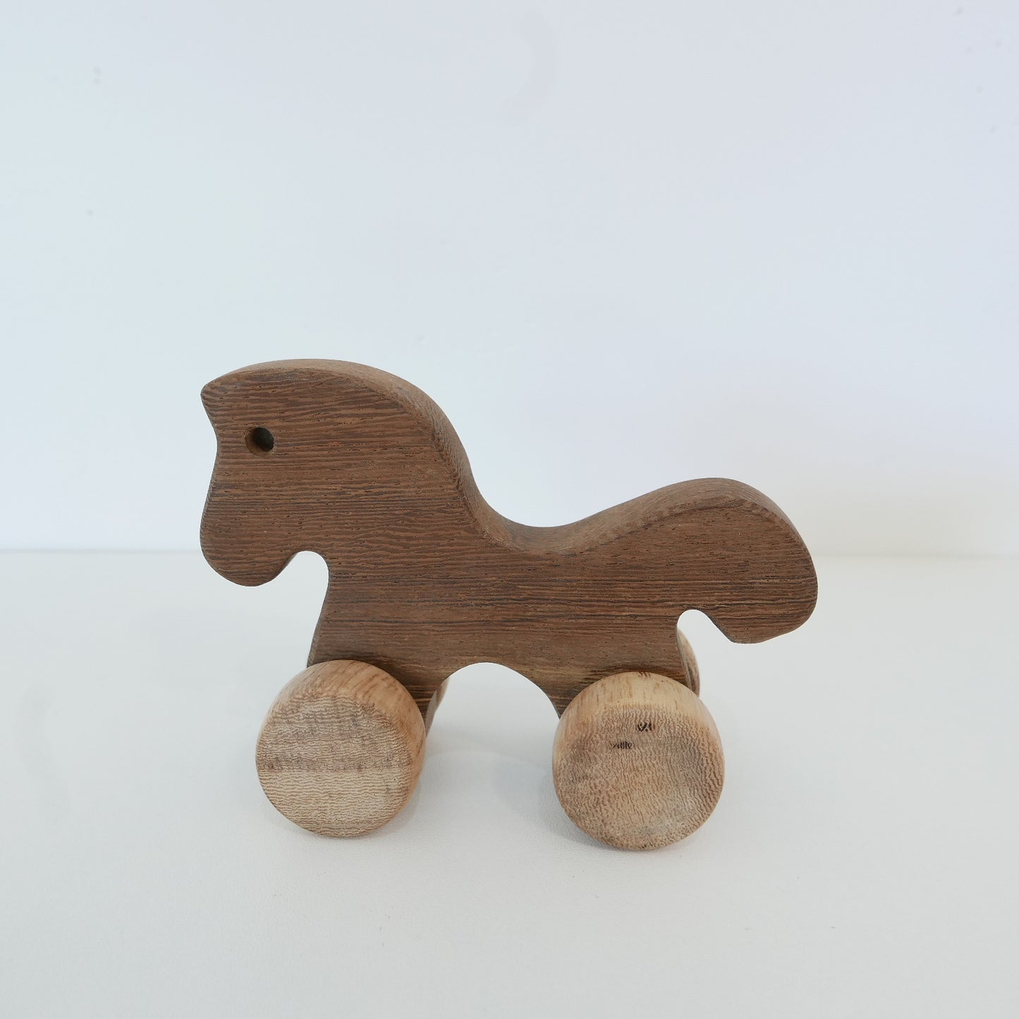 Wooden Horse with Wheels