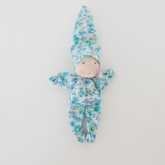 Poppet Doll - Damask Blue