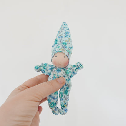 Poppet Doll - Damask Blue