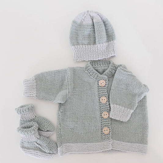 Knitwear Set in Sage Green