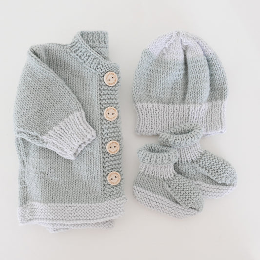 Knitwear Set in Sage Green
