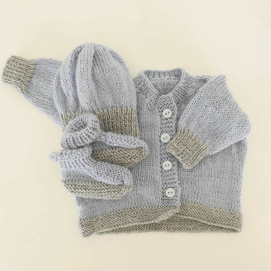 Knitwear Set in Periwinkle