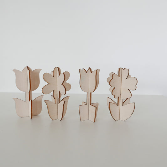 Wooden Flower Blanks