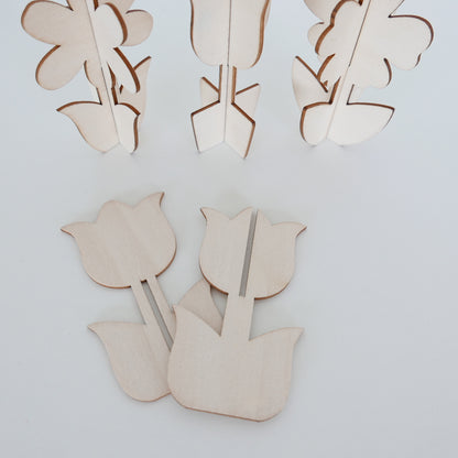 Wooden Flower Blanks