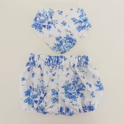 Making Good - Bloomer and Bib Set in Willow Blue