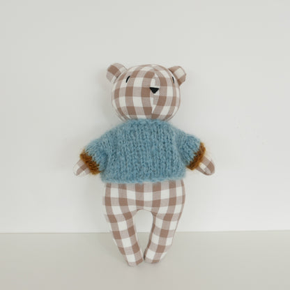 Sweet Bear - Gingham + Blue