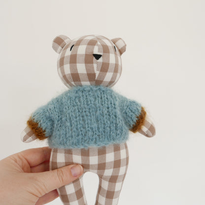 Sweet Bear - Gingham + Blue