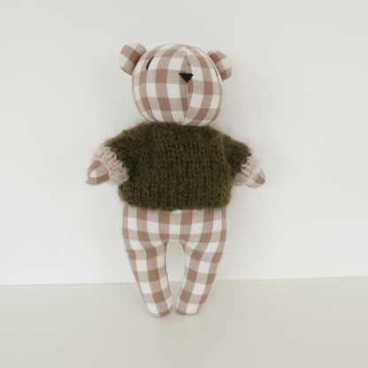 Sweet Bear - Gingham + Olive