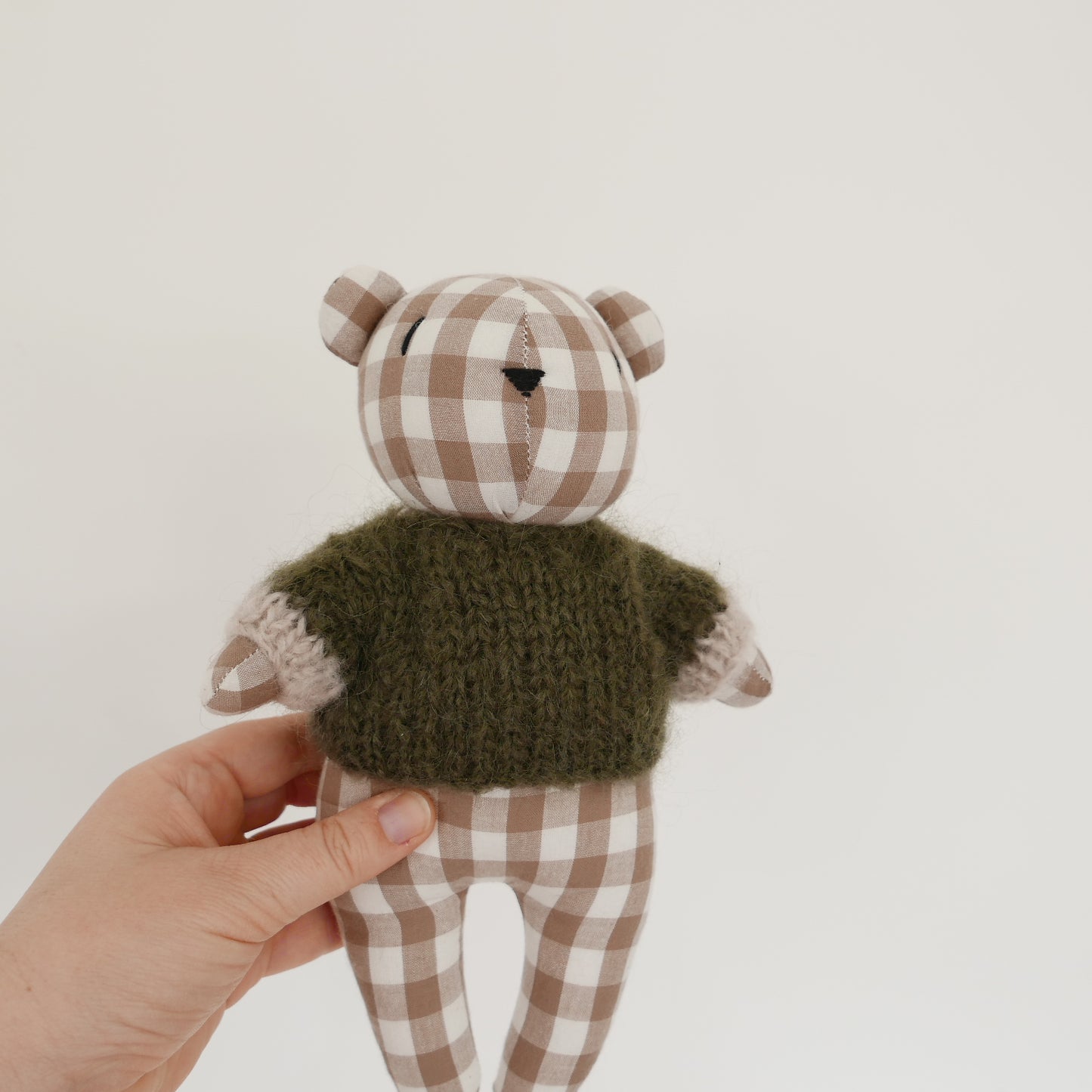 Sweet Bear - Gingham + Olive