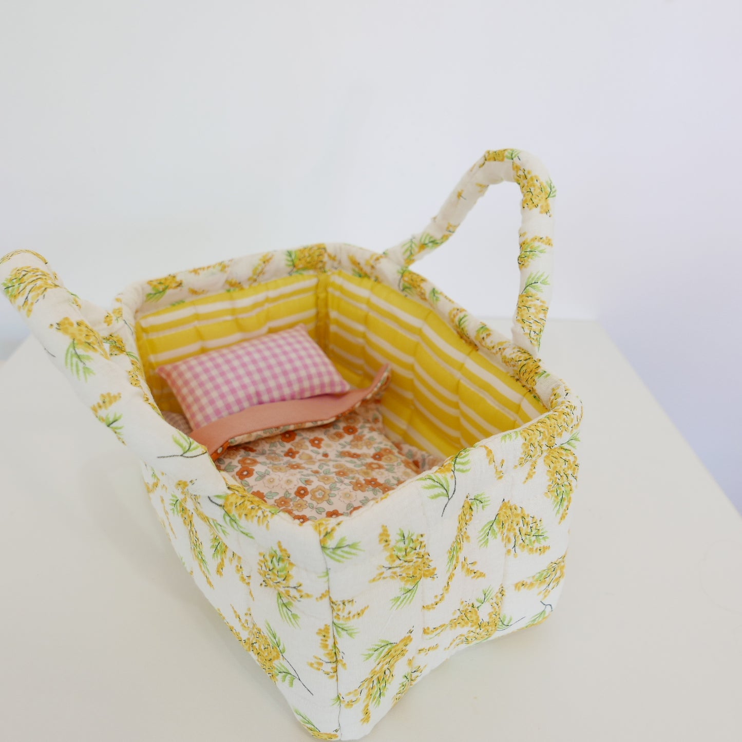 Carry Cot Dolls Bed - Wattle