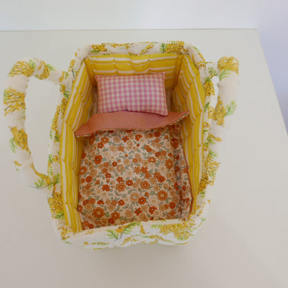 Carry Cot Dolls Bed - Wattle