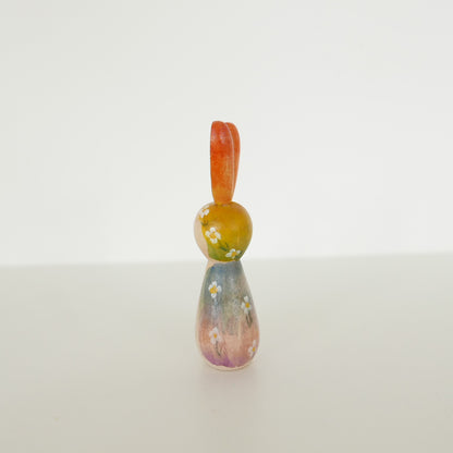 Hand Painted Rabbits - Orange + Yellows
