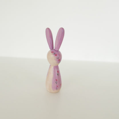 Hand Painted Rabbits - Pinks + Purples