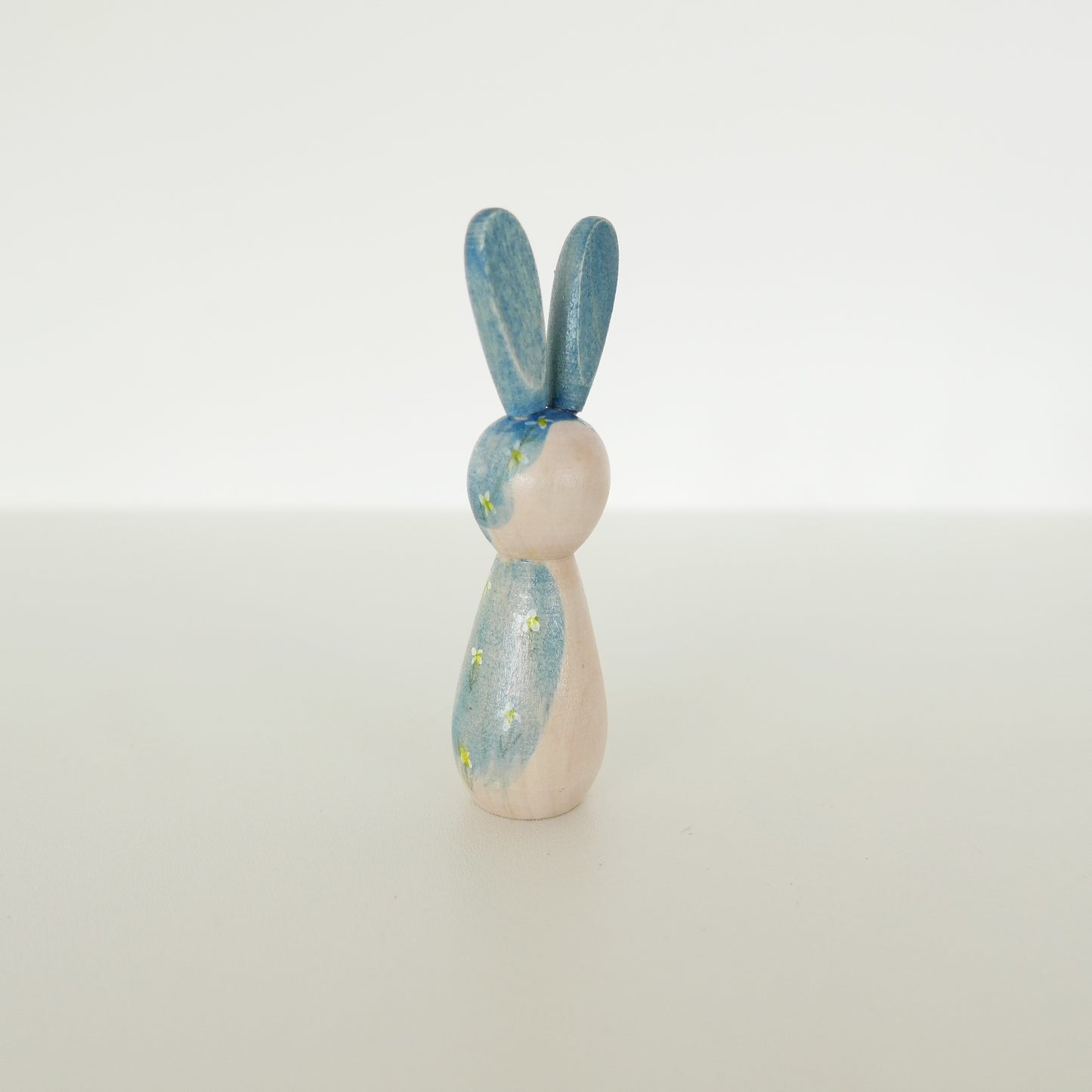 Hand Painted Rabbits - Blues + Greens