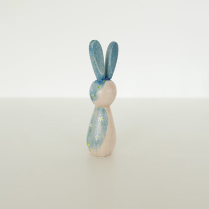 Hand Painted Rabbits - Blues + Greens
