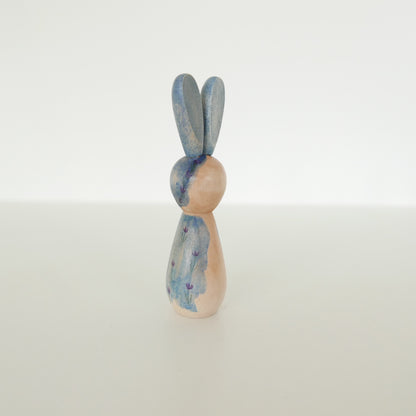 Hand Painted Rabbits - Blues + Greens