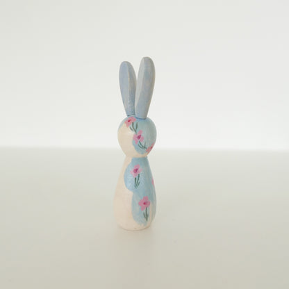 Hand Painted Rabbits - Blues + Greens