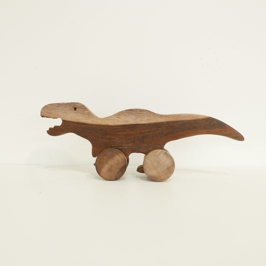 Wooden Push Along Dinosaur