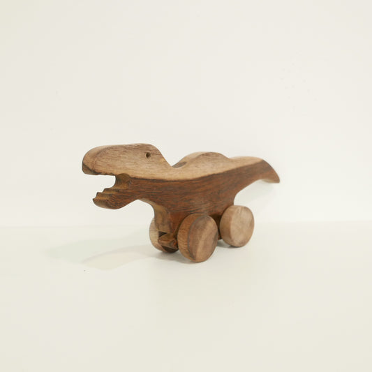 Wooden Push Along Dinosaur
