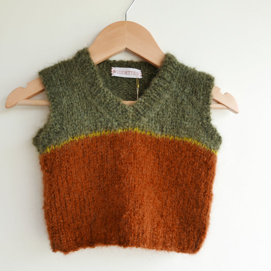 Hand knitted vest - Autumn
