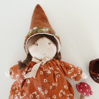 Handmade Waldorf Doll - Autumn