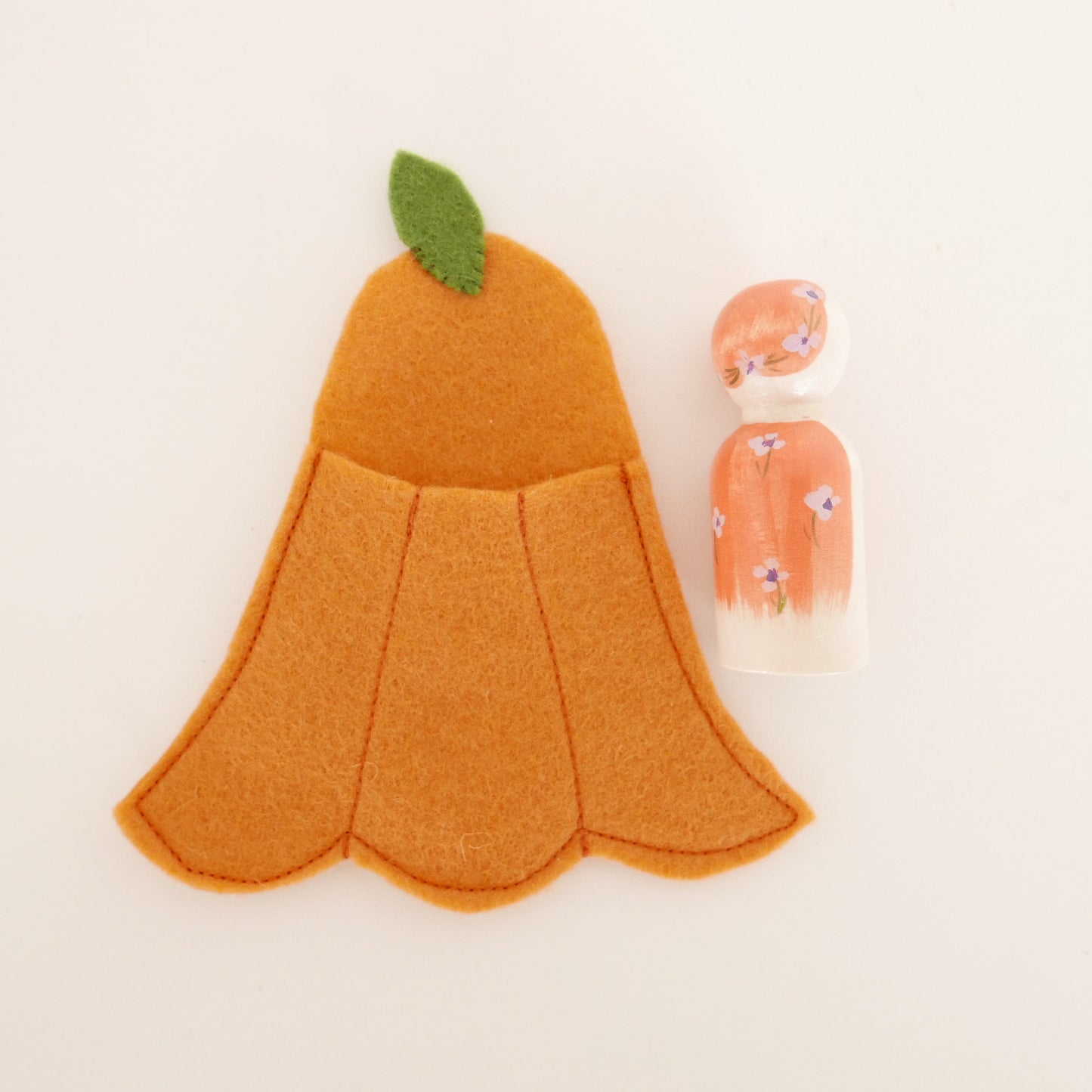 Flower Fairy in a Felt Bed