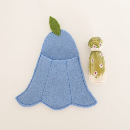 Flower Fairy in a Felt Bed
