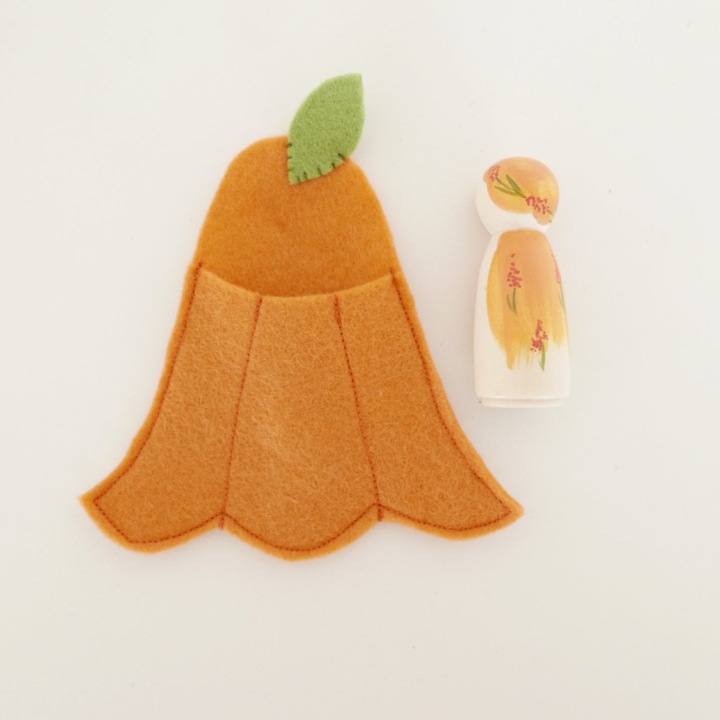 Flower Fairy in a Felt Bed