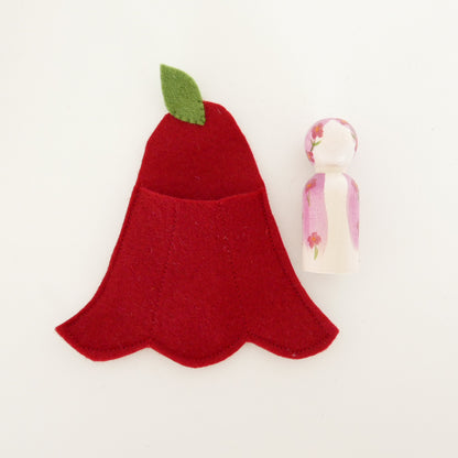 Flower Fairy in a Felt Bed