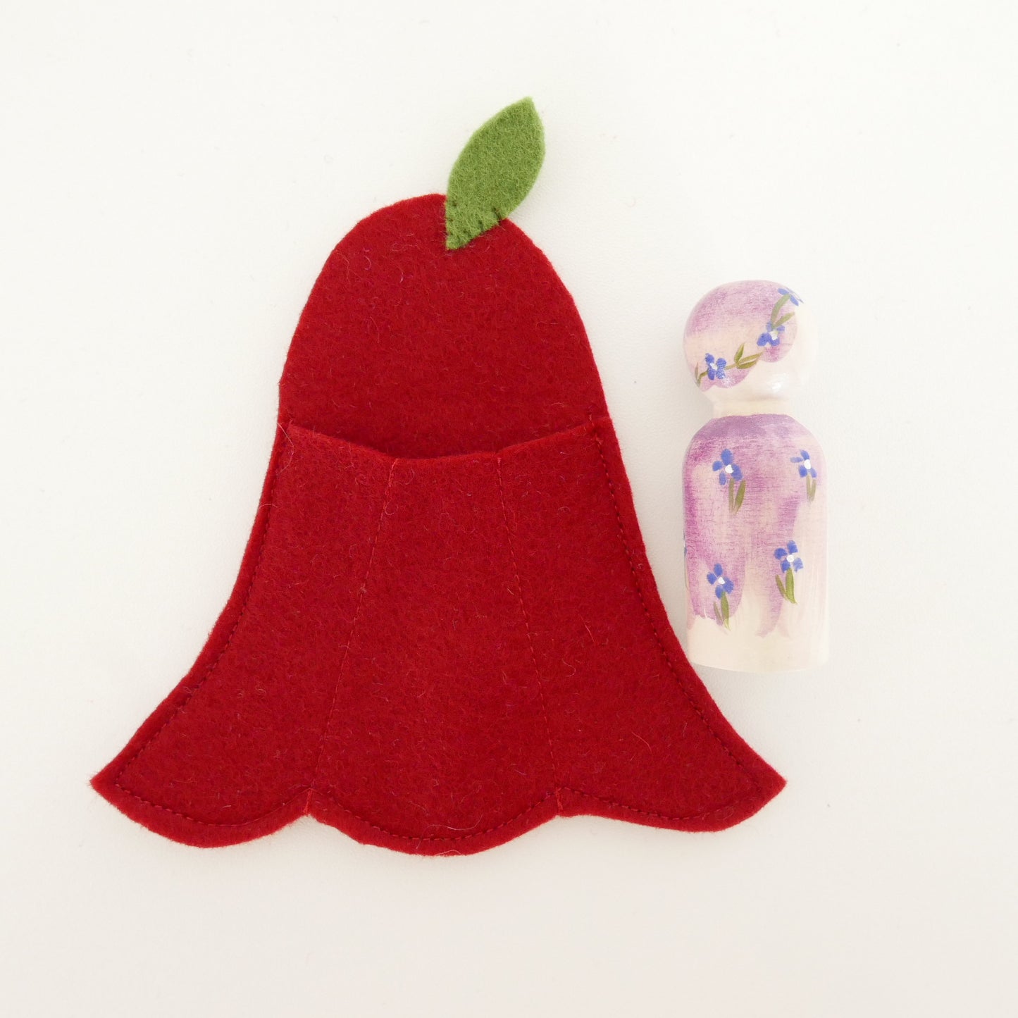 Flower Fairy in a Felt Bed